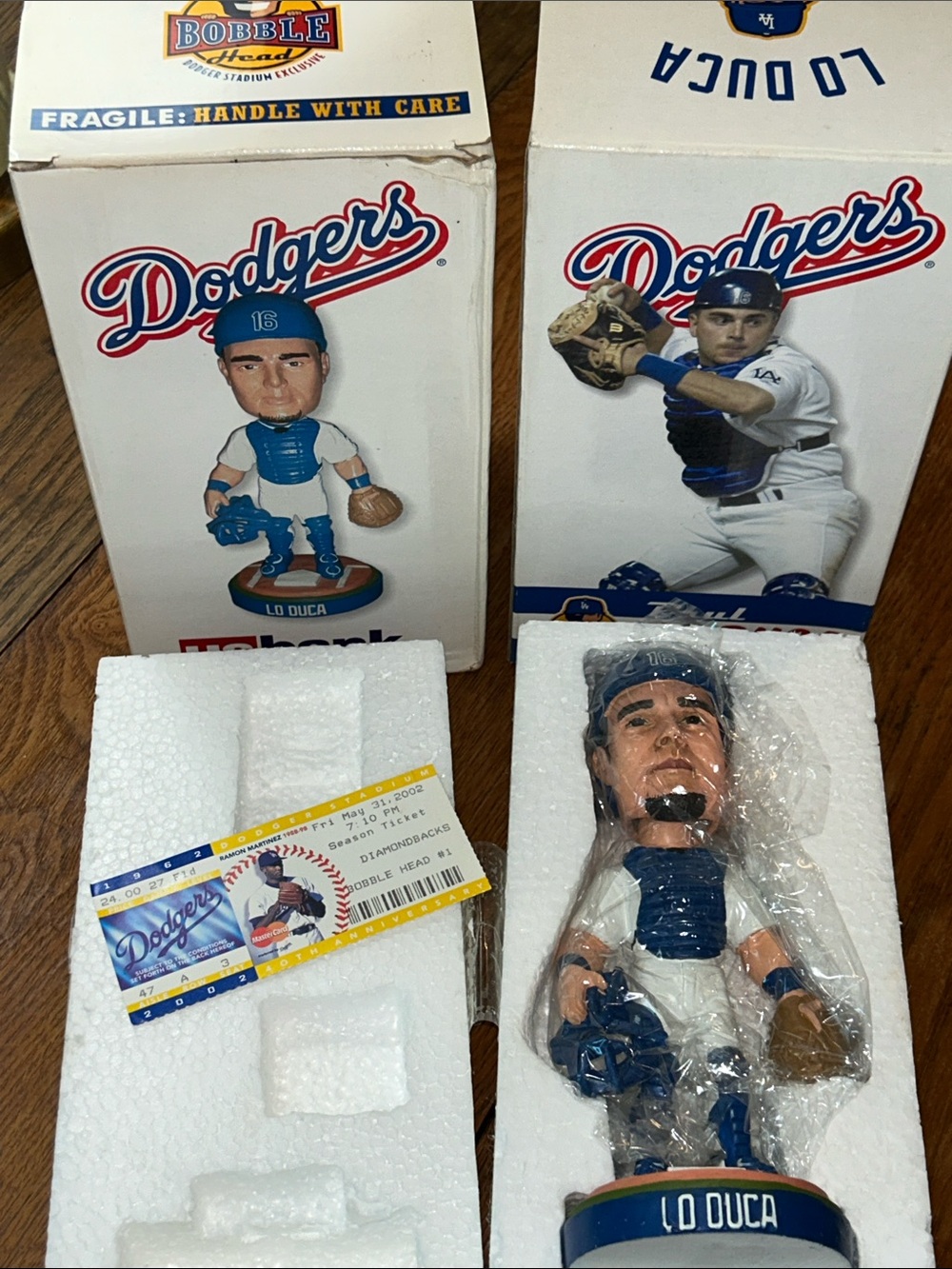 Paul Lo Duca Dodgers Catcher #1 Bobblehead May 31st 2002